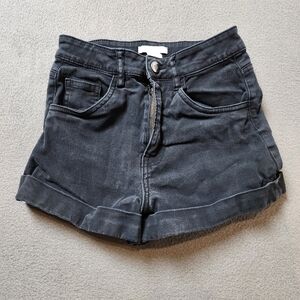 H&M Black Denim Shorts